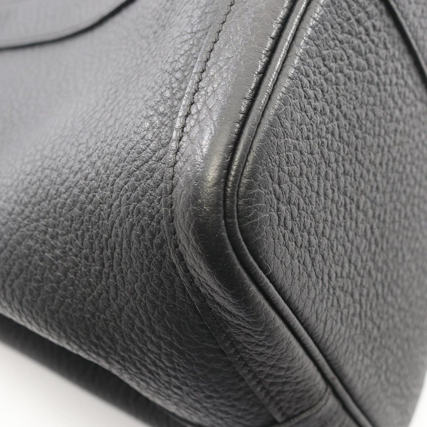 Hermes Tote Garden Party PM Steeple Quadrige Black Leather — view 6
