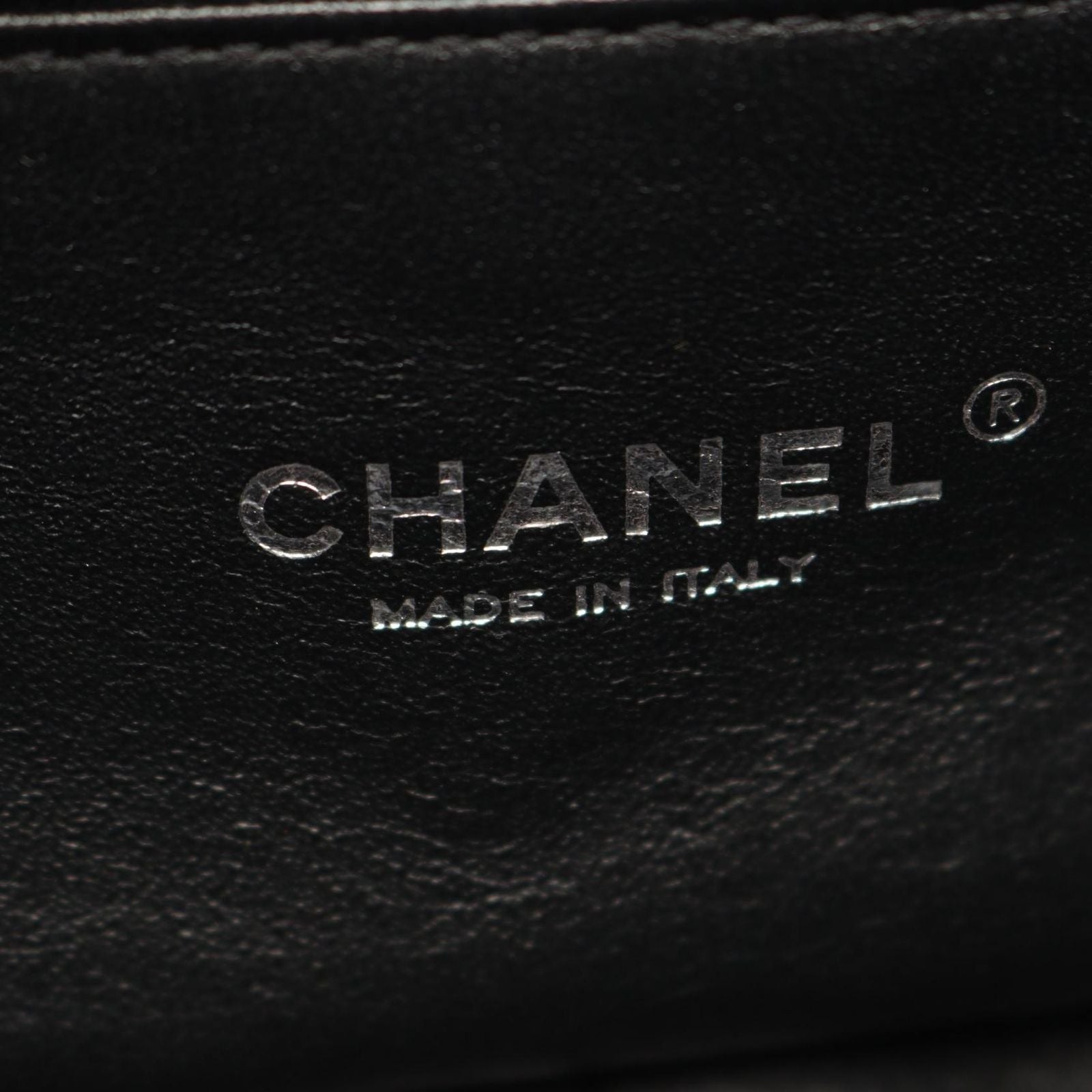 Chanel Shoulder Bag Quilted Navy Brown Fabric Chain — view 4