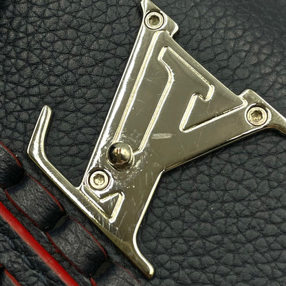 Louis Vuitton Portefeuille Lockme II Leather Navy Wallet Silver — view 9