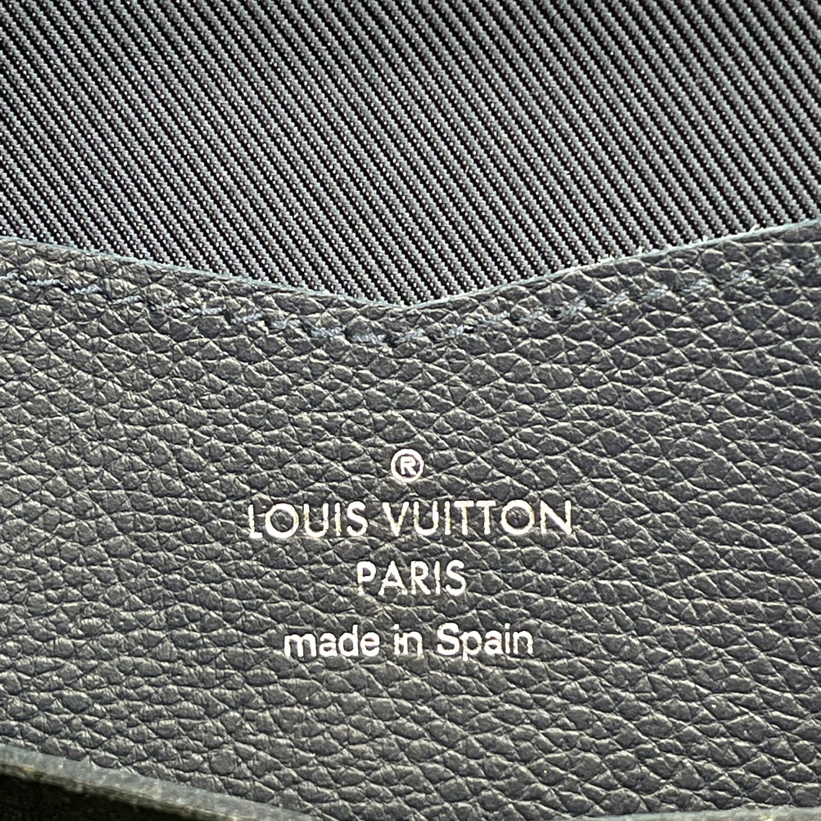 Louis Vuitton Portefeuille Lockme II Leather Navy Wallet Silver — view 4