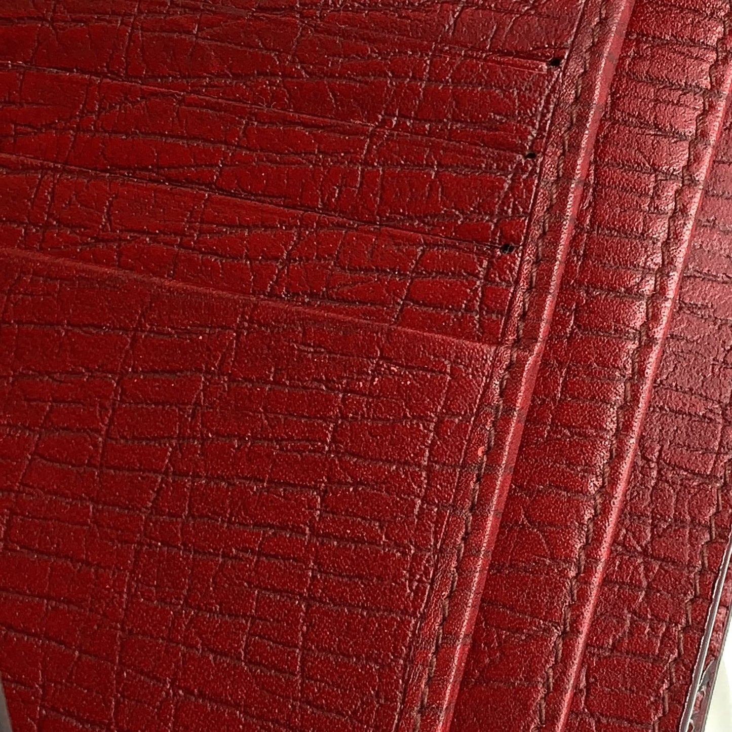 Gucci GG Canvas Supreme Hook Leather Brown Red Bifold Wallet Silver — view 6