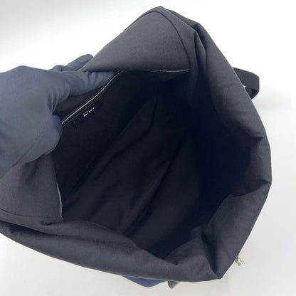 Dior Homme Be Motion Leather Nylon Navy Black Backpack Silver — view 3