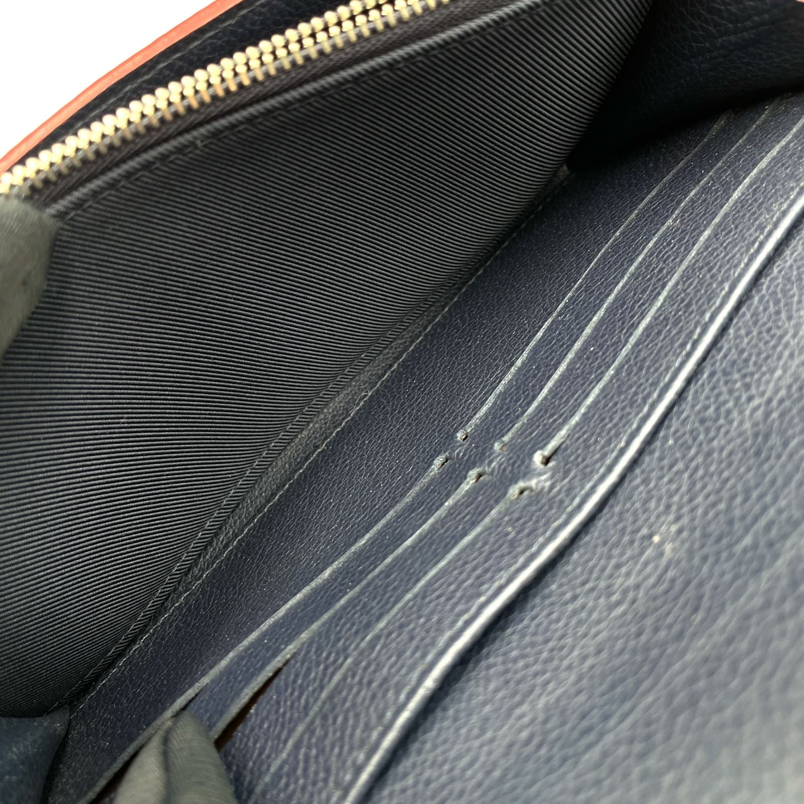 Louis Vuitton Portefeuille Lockme II Leather Navy Wallet Silver — view 6