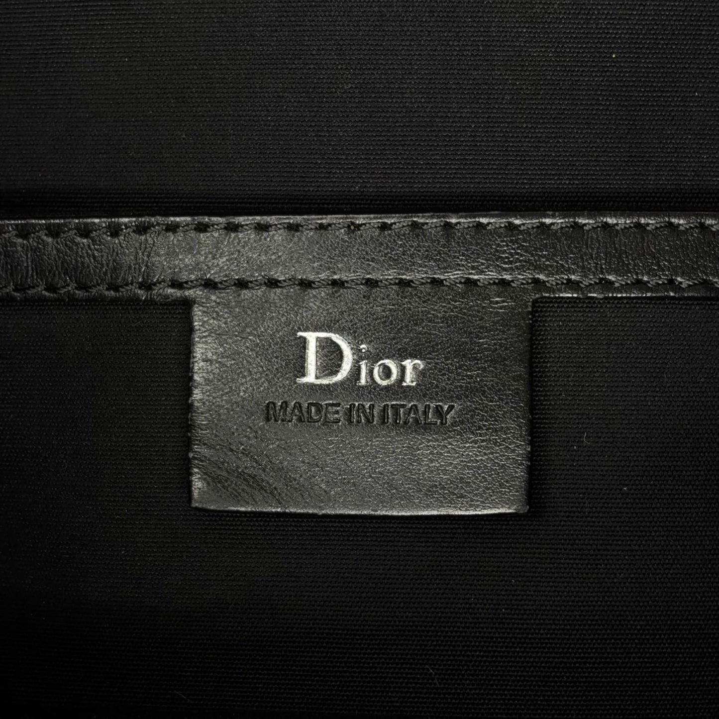 Dior Homme Be Motion Leather Nylon Navy Black Backpack Silver — view 4