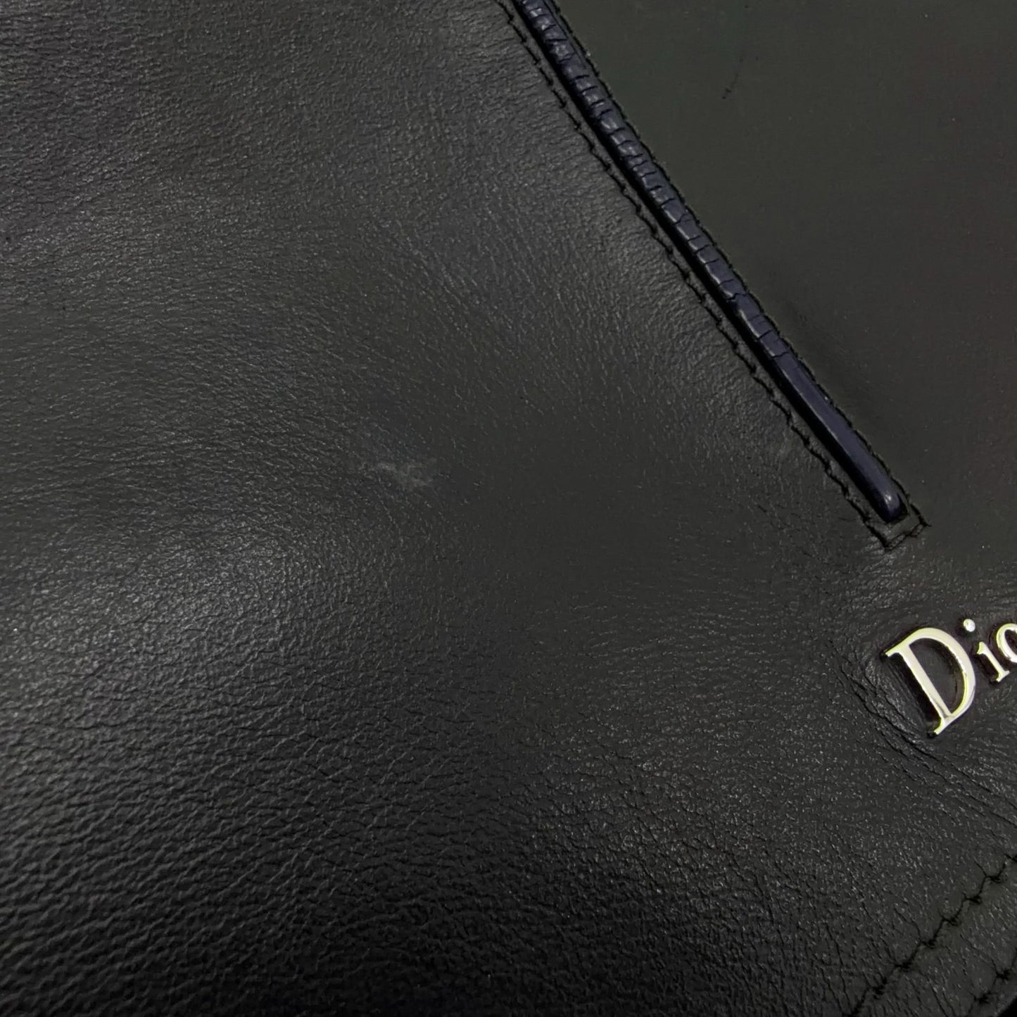 Dior Homme Be Motion Leather Nylon Navy Black Backpack Silver — view 9