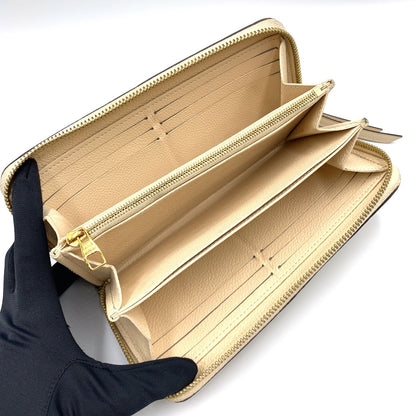 Louis Vuitton Empreinte Zippy Monogram Leather Light Beige Wallet Gold — view 3