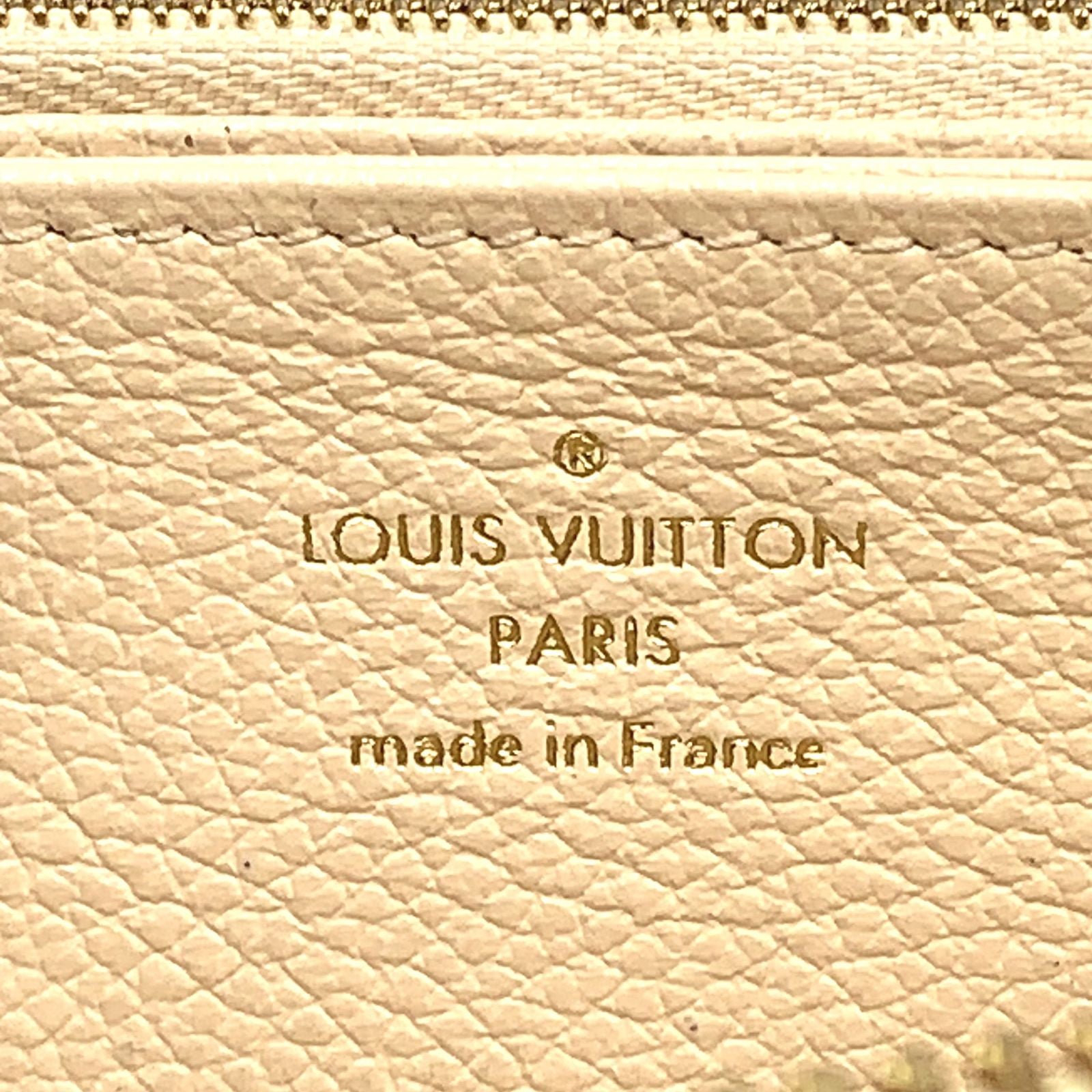 Louis Vuitton Empreinte Zippy Monogram Leather Light Beige Wallet Gold — view 4