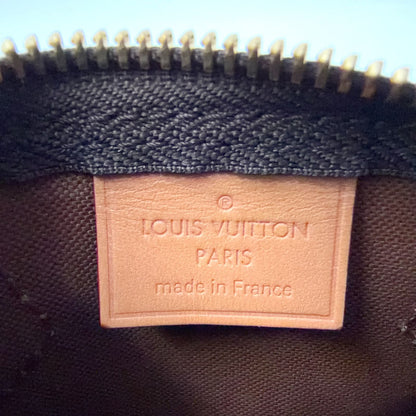 Louis Vuitton Nano Speedy Monogram Leather Brown Handbag Gold — view 4