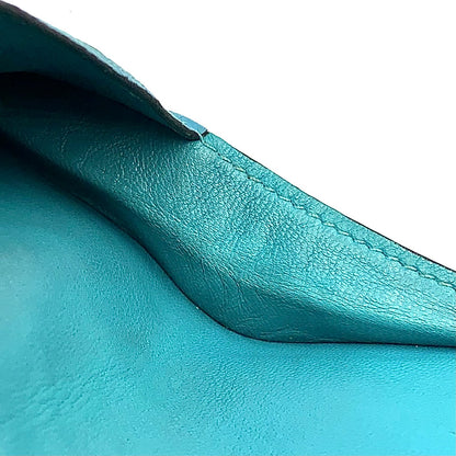 Hermes Dogon Coin Case Taurillon Leather Blue Card Silver — view 6