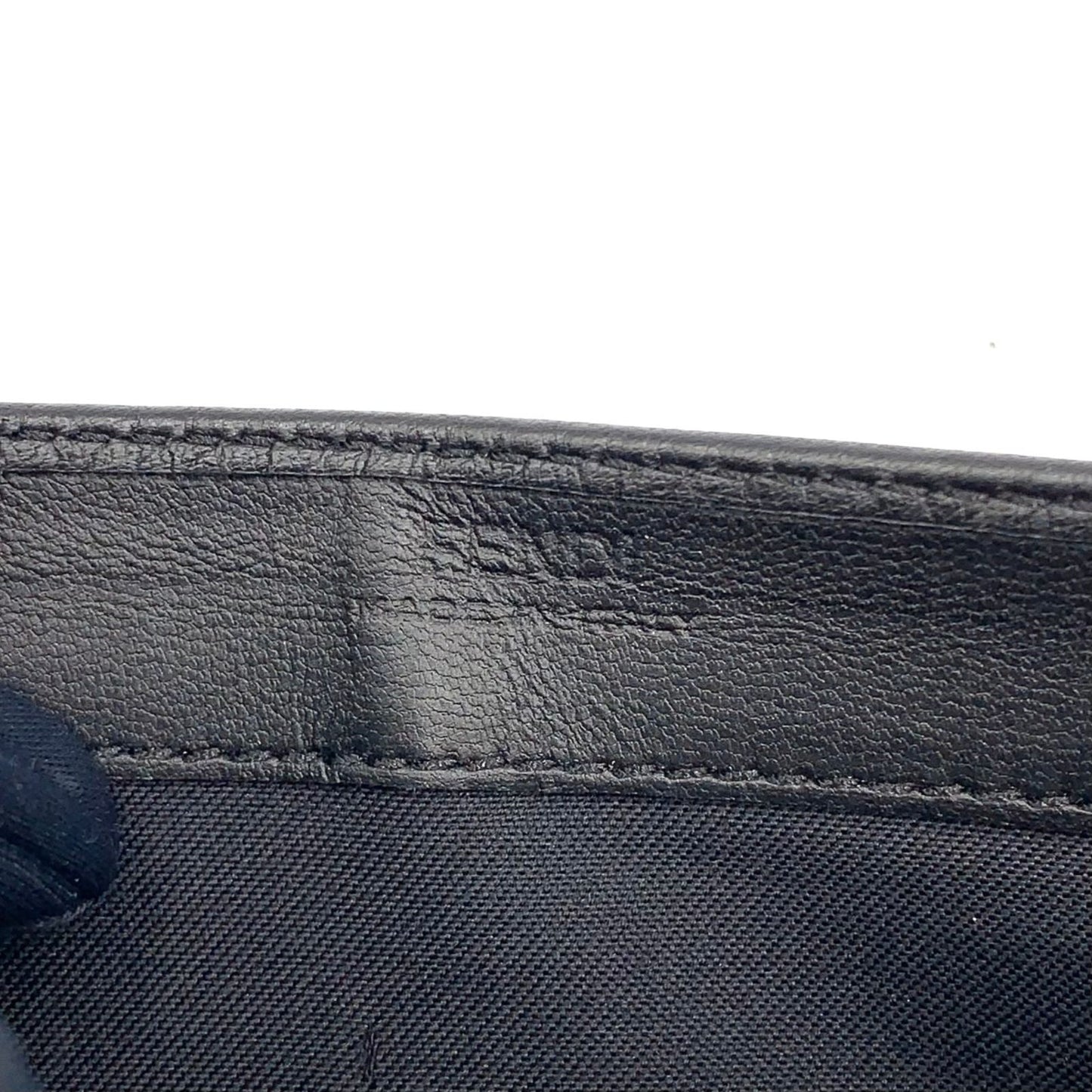 Fendi Baguette Continental Leather Black Wallet Gold — view 4