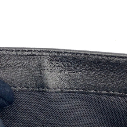 Fendi Baguette Continental Leather Black Wallet Gold — view 4