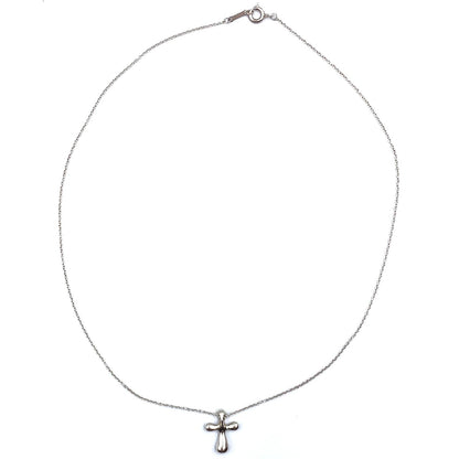 Tiffany & Co Small Cross Silver Necklace — view 3