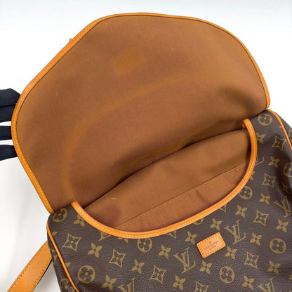 Louis Vuitton Saumur 35 Monogram Leather Brown Shoulder Bag Gold — view 7