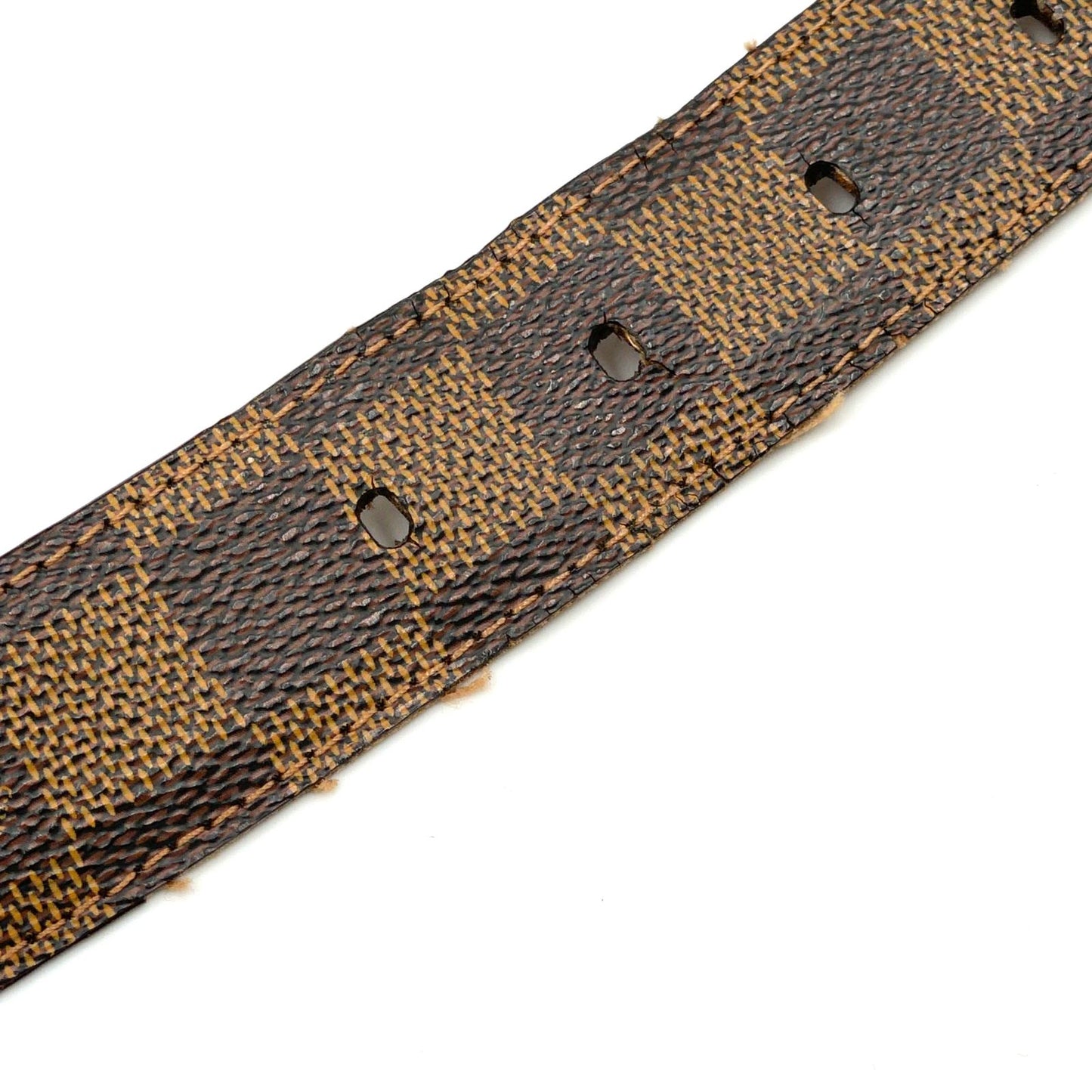 Louis Vuitton Ceinture Damier Brown Belt Gold — view 5