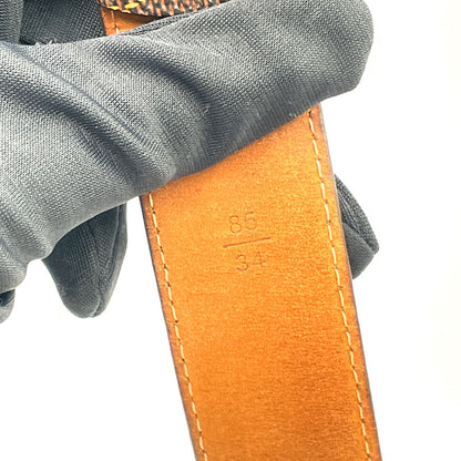 Louis Vuitton Ceinture Damier Brown Belt Gold — view 3