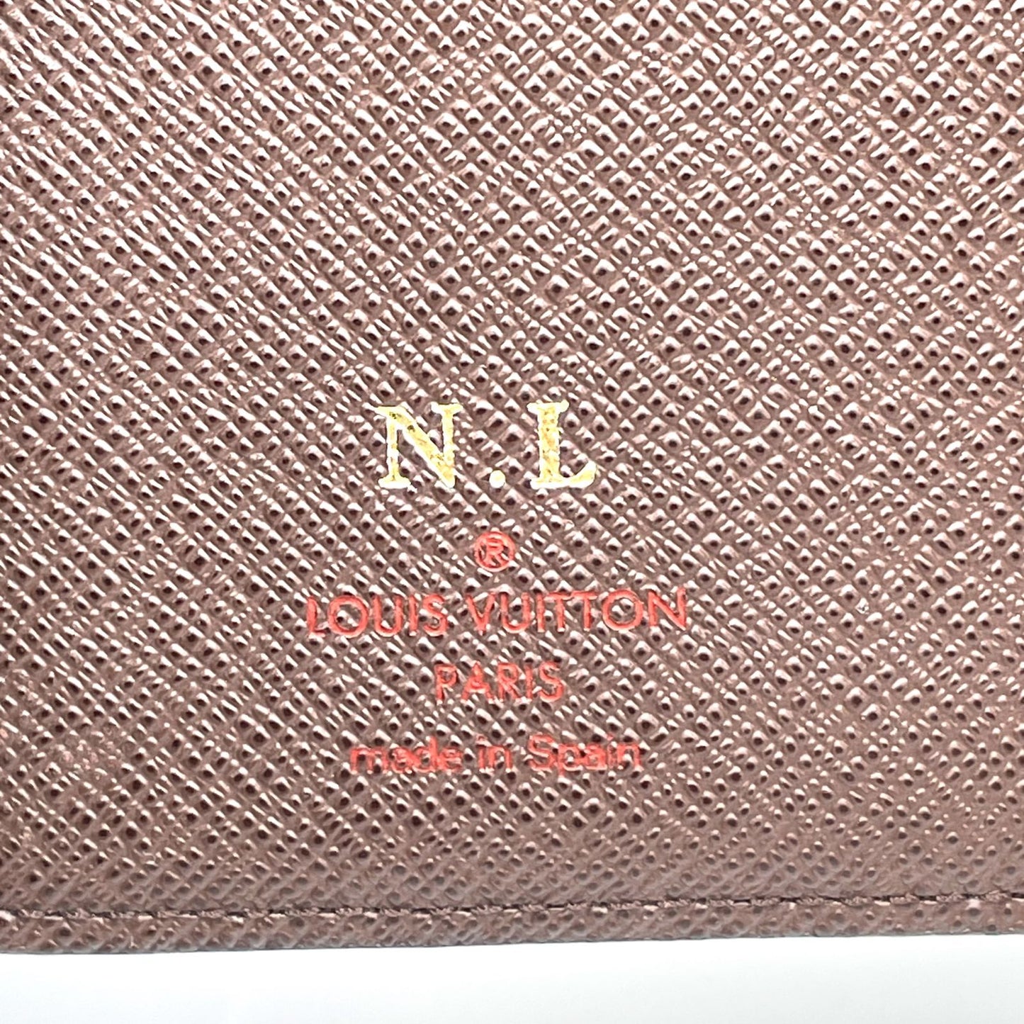 Louis Vuitton Agenda PM Damier Initials Brown Notebook Cover Gold — view 4