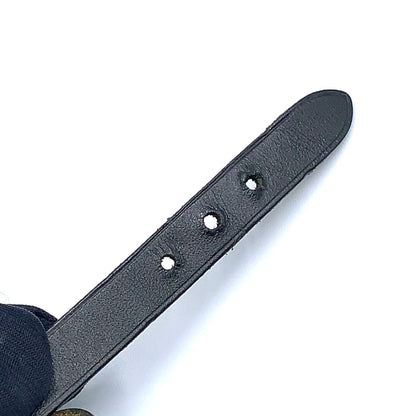 Hermes Hapi 2 Leather Black Bracelet Silver — view 9