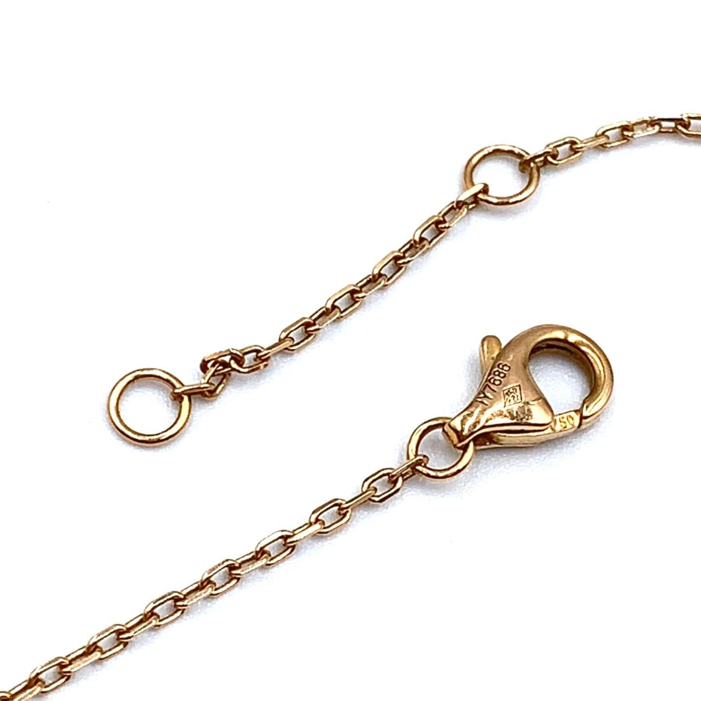 Cartier Trinity Heart Yellow Gold Pink White Bracelet — view 6