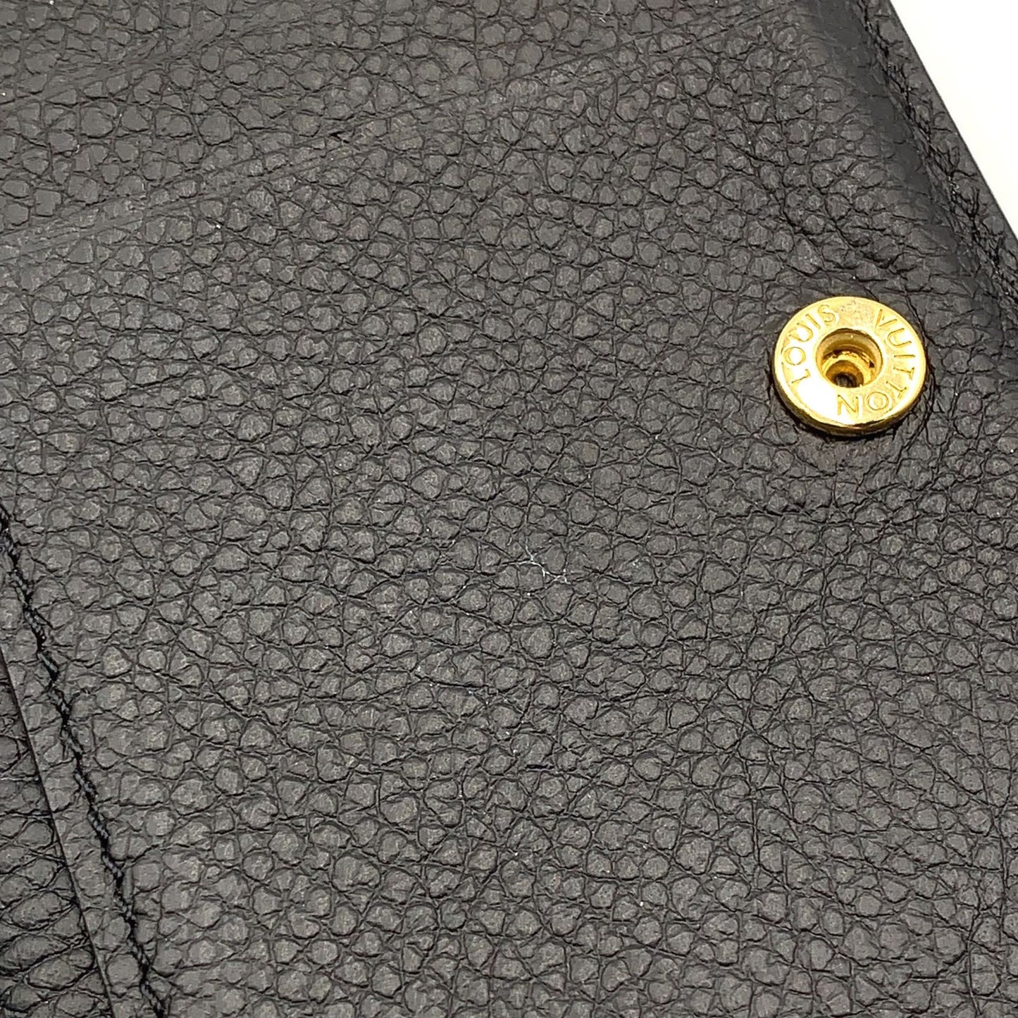 Louis Vuitton Portefeuille Monogram Empreinte Noir Leather Black Bifold Wallet — view 8