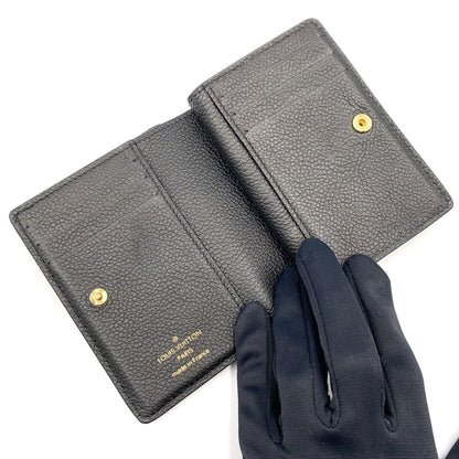 Louis Vuitton Portefeuille Monogram Empreinte Noir Leather Black Bifold Wallet — view 3