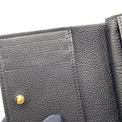 Louis Vuitton Portefeuille Monogram Empreinte Noir Leather Black Bifold Wallet — view 9