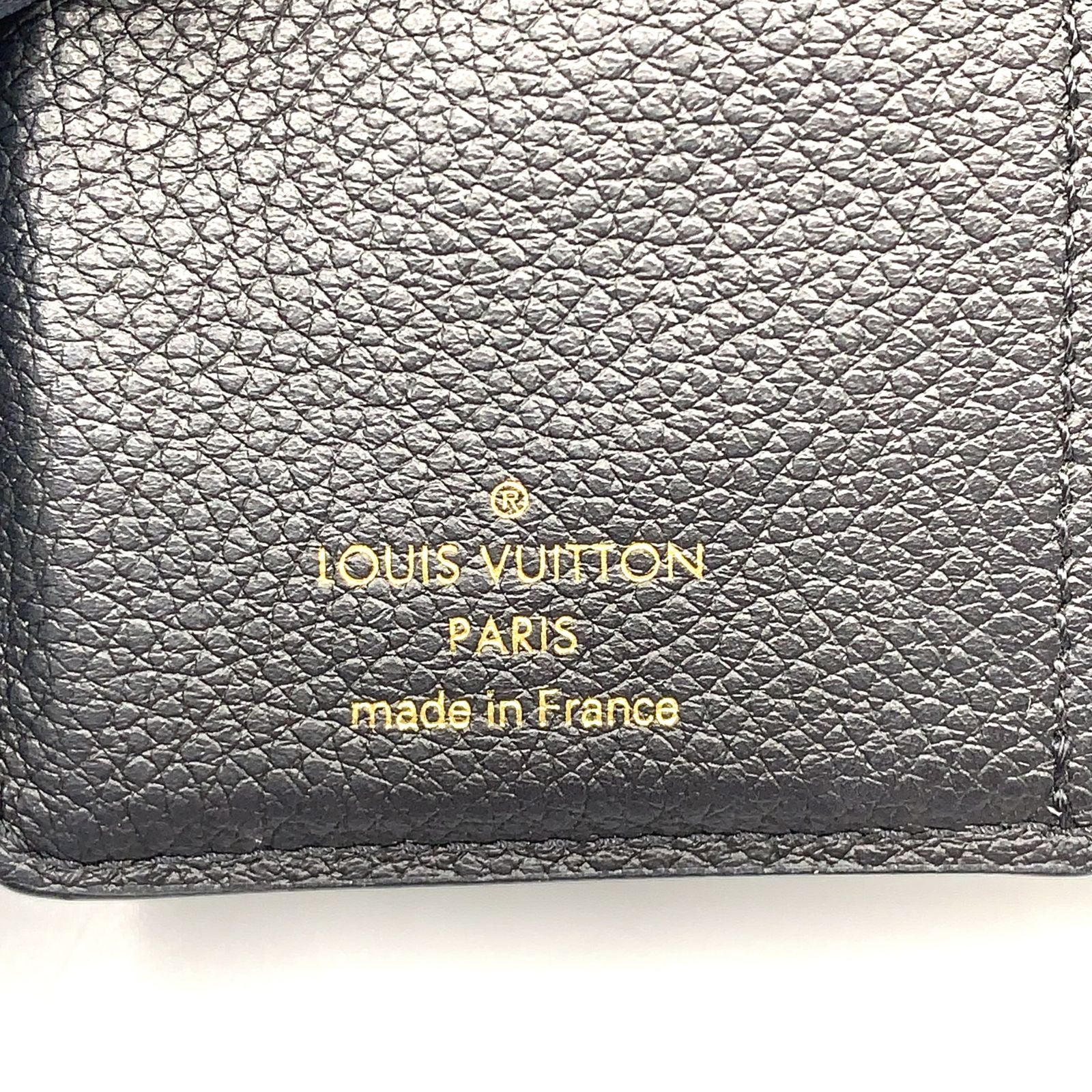 Louis Vuitton Portefeuille Monogram Empreinte Noir Leather Black Bifold Wallet — view 4