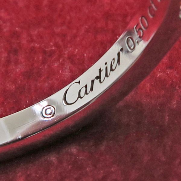 Cartier Solitaire Ring Silver — view 6