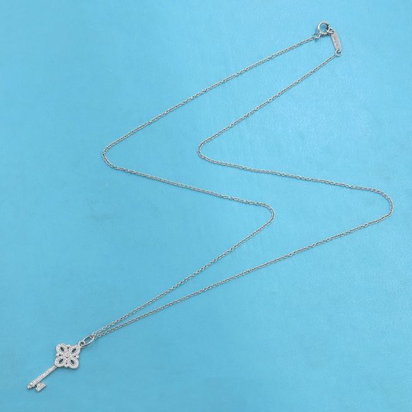 Tiffany & Co Victoria Diamond Charm Mini Necklace — view 4