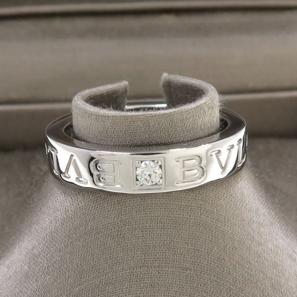 Bvlgari Bulgari Double Logo Ring Diamond 8.5