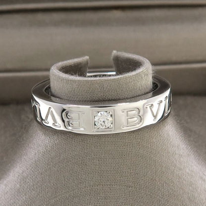 Bvlgari Bulgari Double Logo Ring Diamond 8.5