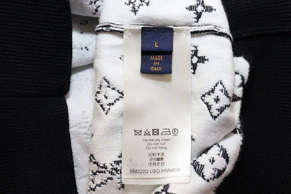 Louis Vuitton Monogram Gradient Hoodie L Uso Knit Pullover Black — view 8
