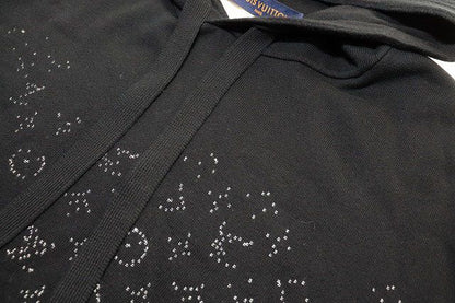 Louis Vuitton Monogram Gradient Hoodie L Uso Knit Pullover Black — view 3
