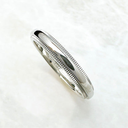 Tiffany & Co Mil Gray Platinum Ring — view 2