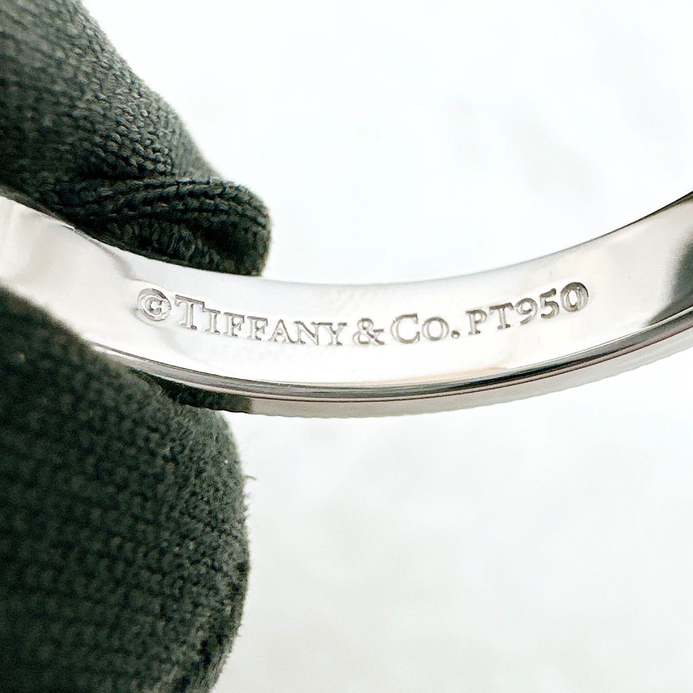 Tiffany & Co Mil Gray Platinum Ring — view 6