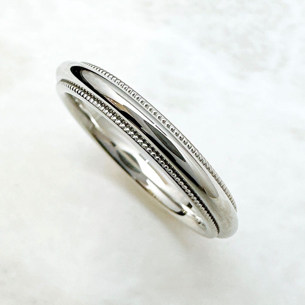 Tiffany & Co Mil Gray Platinum Ring — view 2