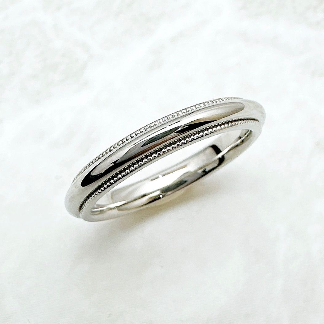 Tiffany & Co Mil Gray Platinum Ring — view 3