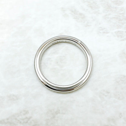 Tiffany & Co Mil Gray Platinum Ring — view 5