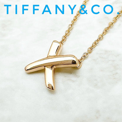 Tiffany & Co Kiss Pink Gold Necklace 40 cm