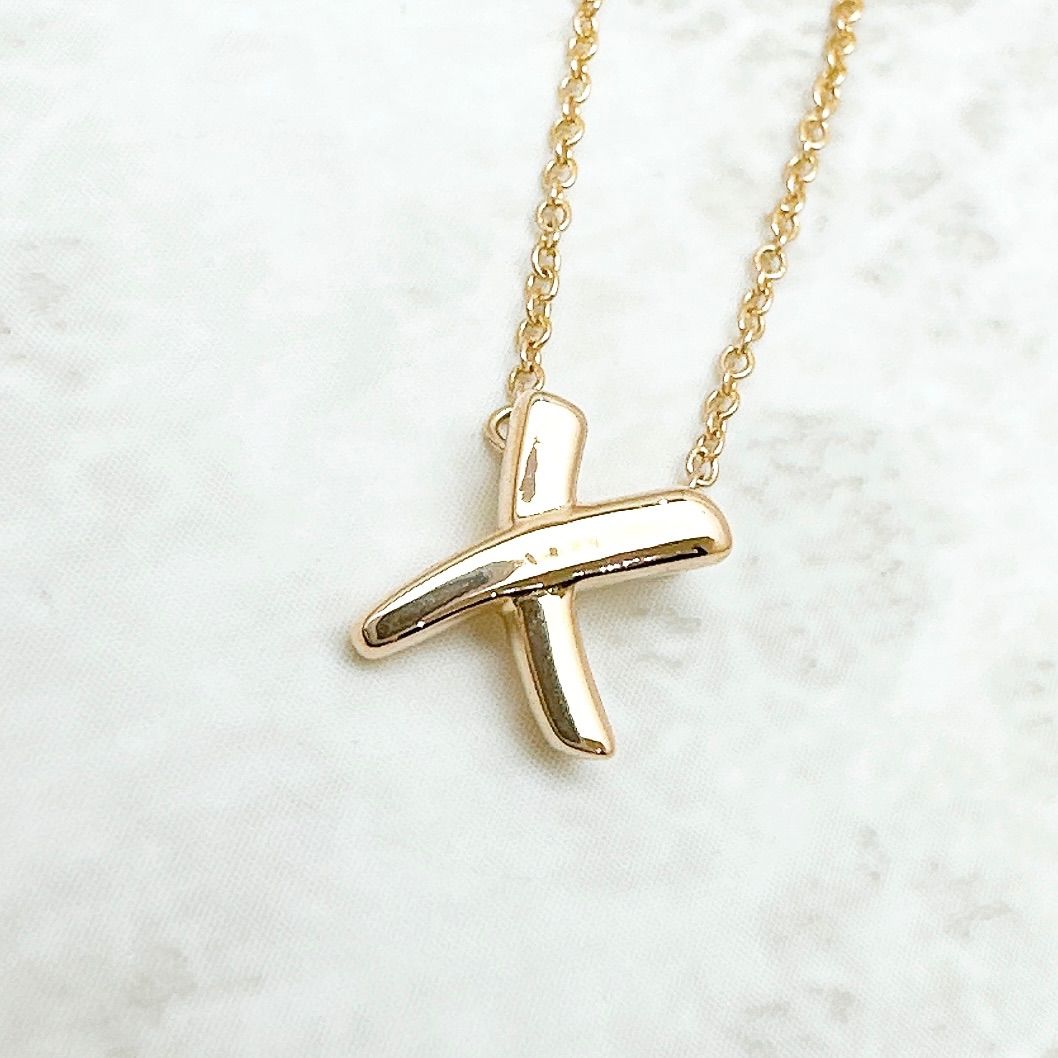 Tiffany & Co Kiss Pink Gold Necklace 40 cm — view 3