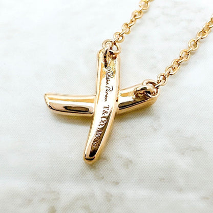 Tiffany & Co Kiss Pink Gold Necklace 40 cm — view 6