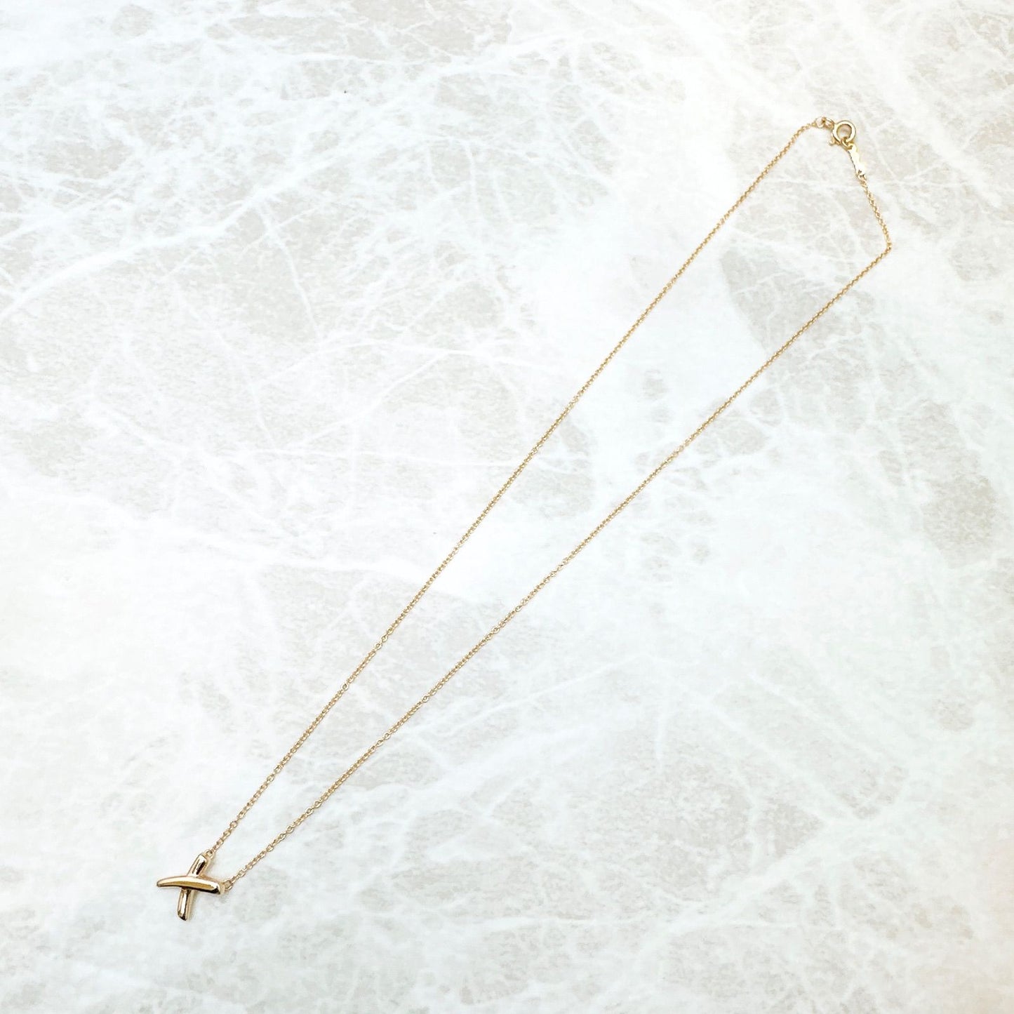 Tiffany & Co Kiss Pink Gold Necklace 40 cm — view 2