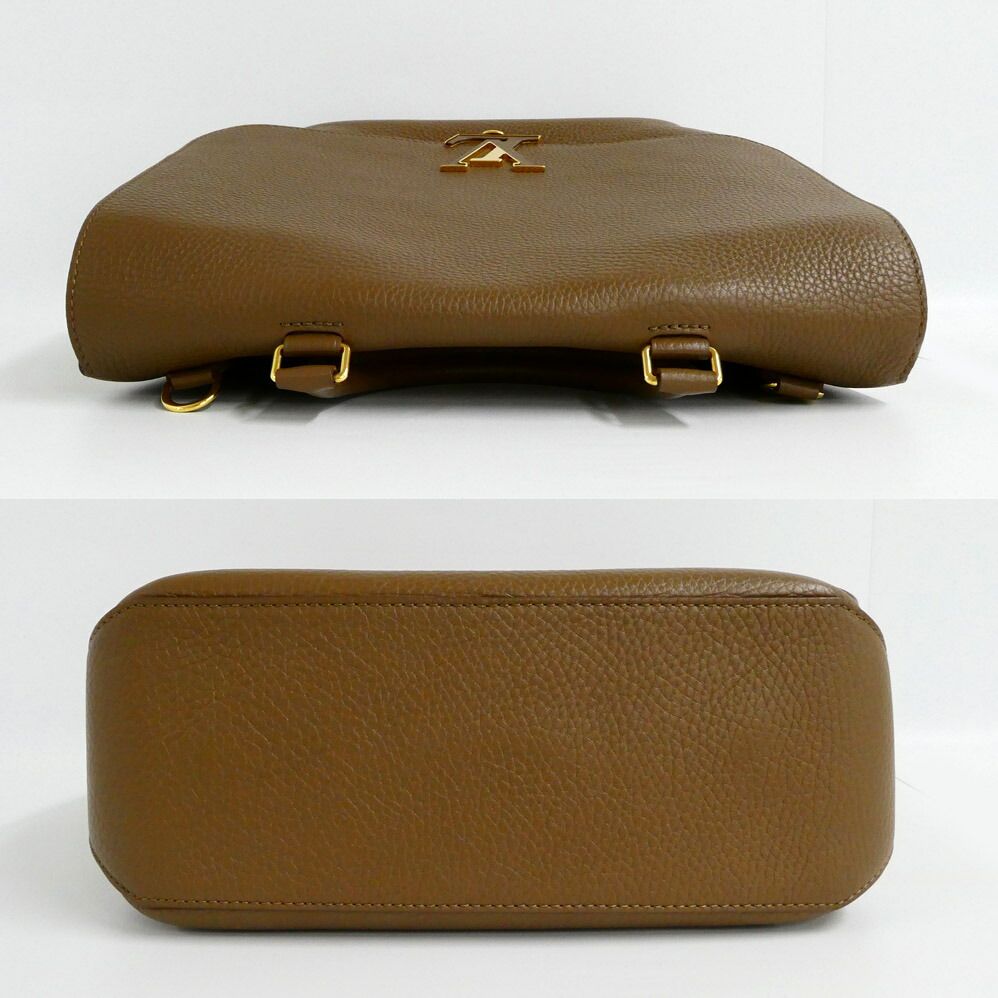 Louis Vuitton Volta Parnassea Taurillon Leather Khaki Taupe Handbag 2-Way — view 3