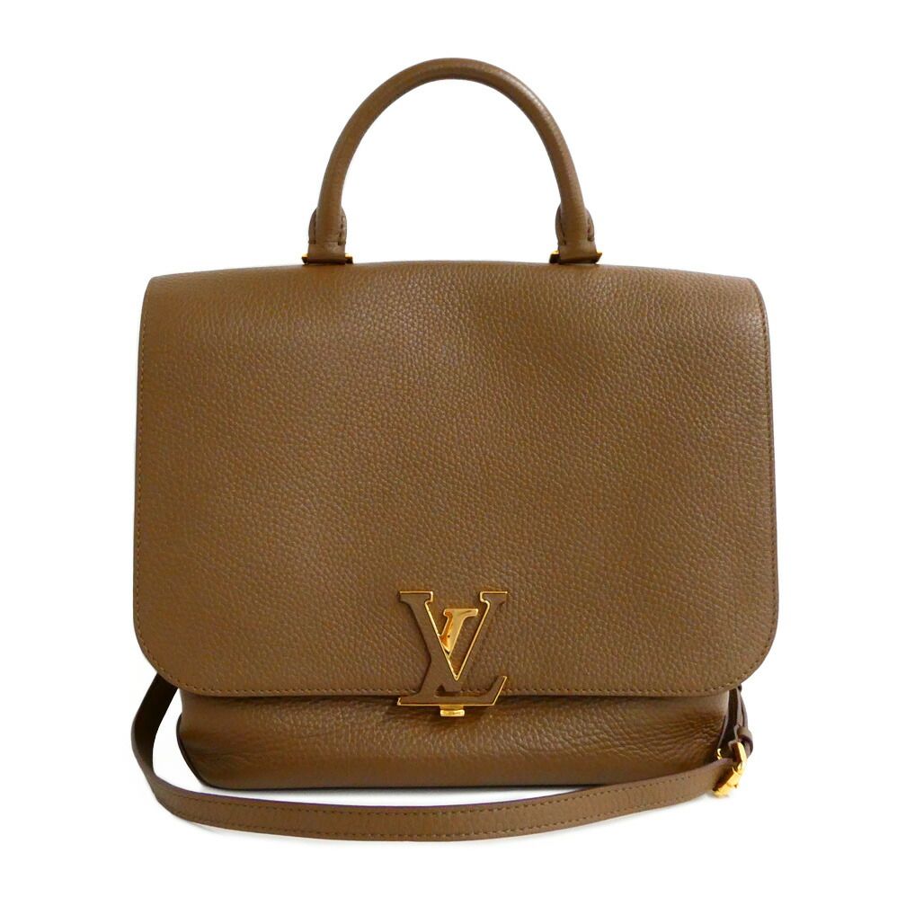 Louis Vuitton Volta Parnassea Taurillon Leather Khaki Taupe Handbag 2-Way