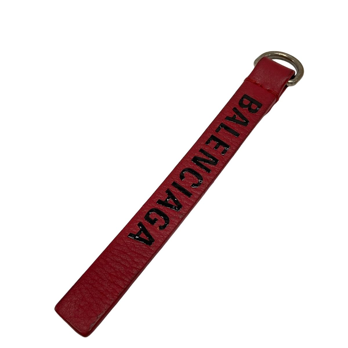 Balenciaga Key Holder Red Leather