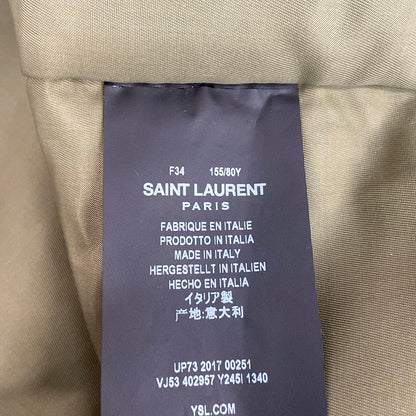 Saint Laurent Paris Jacket Khaki Long Sleeve Winter — view 5
