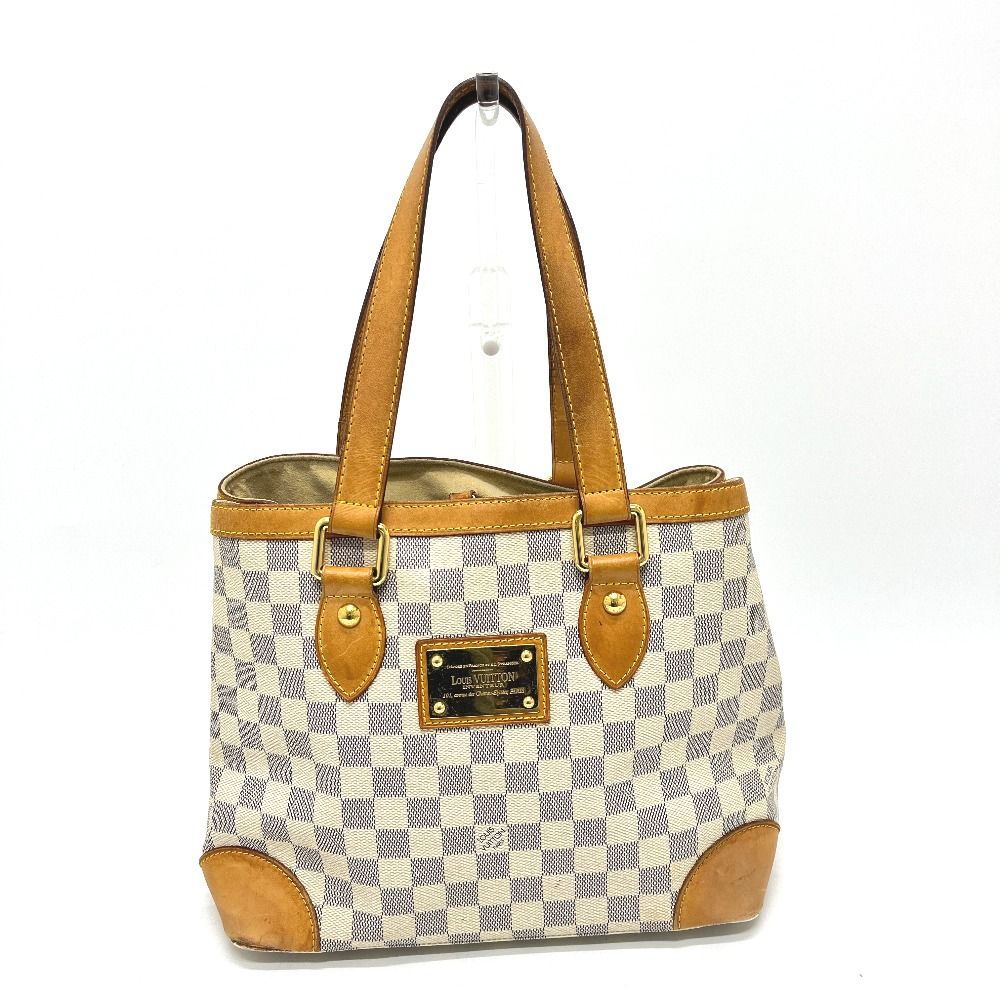 Louis Vuitton Tote Hampstead PM Damier Azur Canvas White