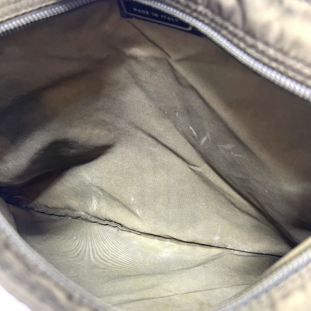Prada Shoulder Bag Triangle Logo Nylon Khaki — view 8