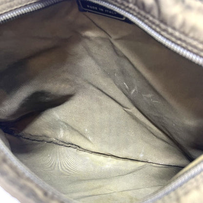 Prada Shoulder Bag Triangle Logo Nylon Khaki — view 8