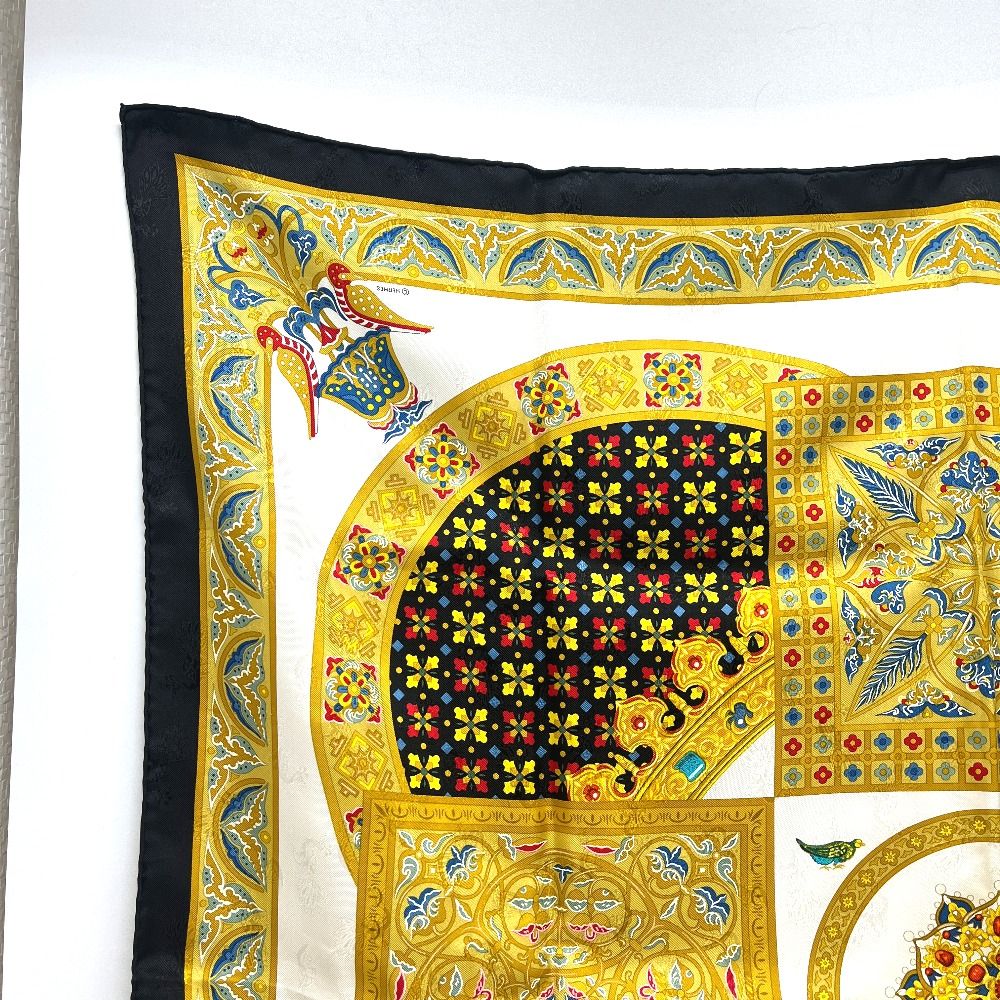 Hermes Scarf Carre 90 Silk White — view 3