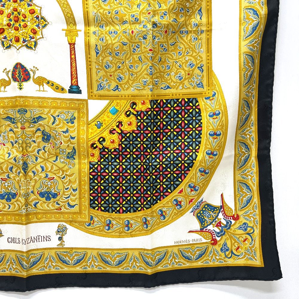 Hermes Scarf Carre 90 Silk White — view 6